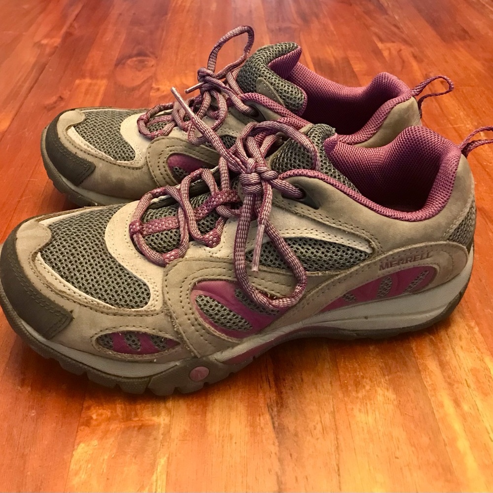 Merrell Azura Hiking Shoes- Womens- Size 6- Purple Gray- [J24362] Athletic